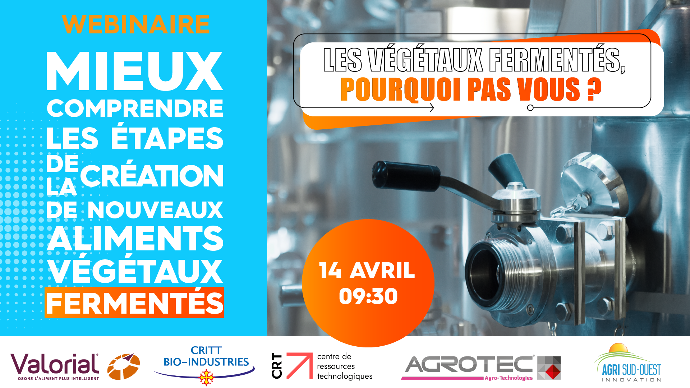 Webinaire Aliments fermentés Agri Sud Ouest Innovation 14 Avril 2022