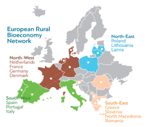 Map - Projet européen BioRural - Valorial